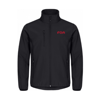 Classic Softshell jakke, unisex Sort