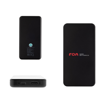 10.000 mAh powerbank i genanvendt plast
